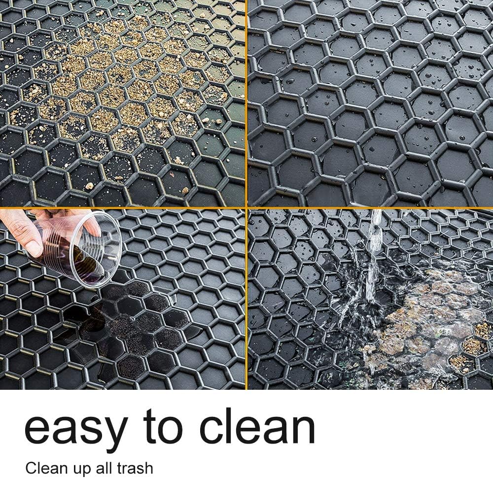 Black Waterproof Rear Trunk Cargo Mat Liner H850640