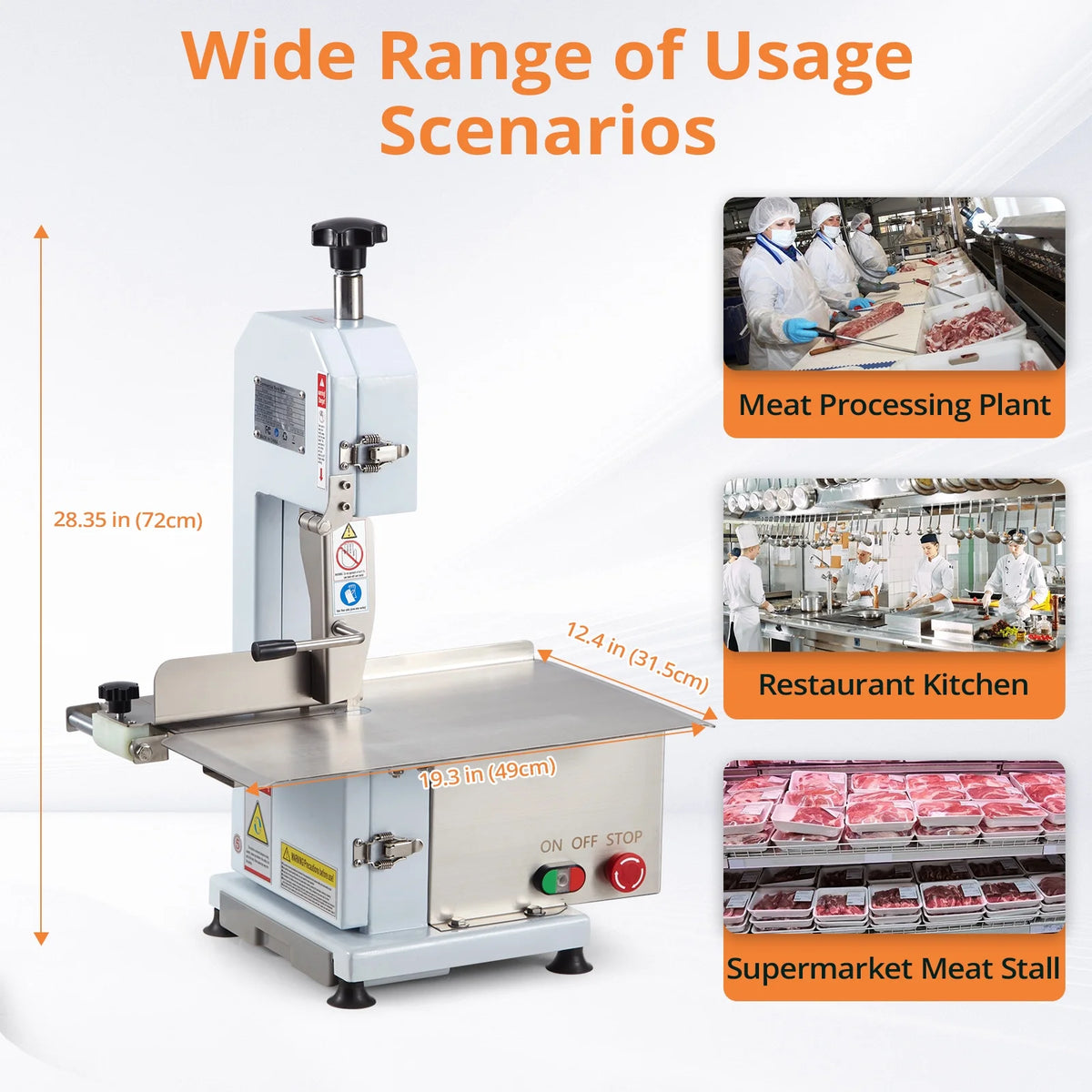750W Electric Bone Saw Meat Cutting Machine G5522