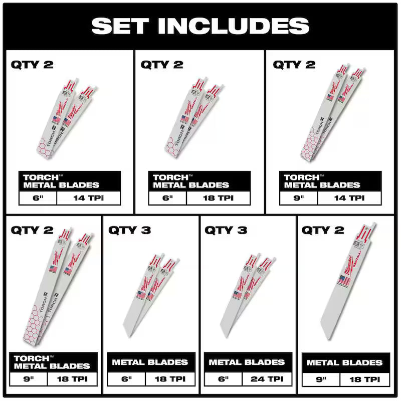 12V Lithium-Ion Brushless Cordless 26-Piece Wood/Metal Cutting Blade Set J538359
