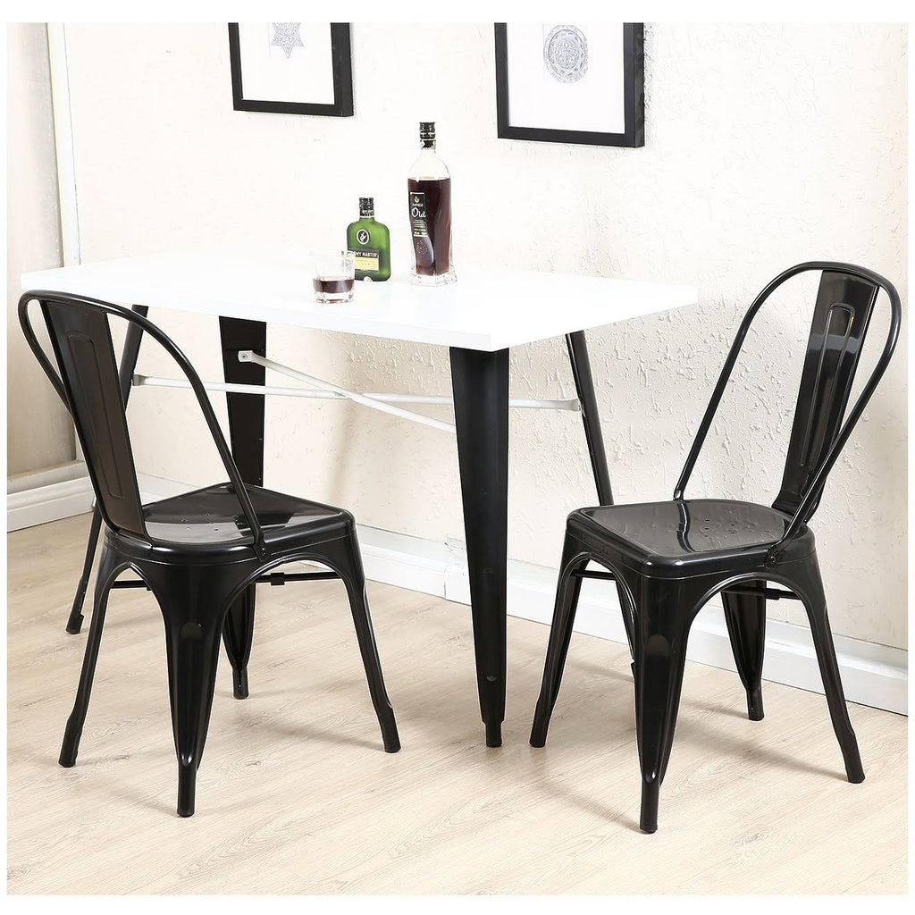 Black Side Chair Set of 4 C64142