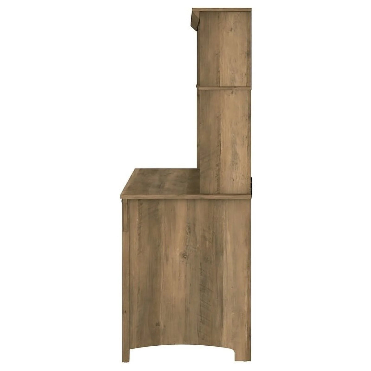 Contemporary Brown Engineered Wood Computer Desk with Hutch S155358
