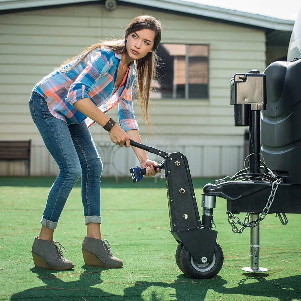 Trailer Dolly with Rubber Tires, 10,000lb Capacity, Steel P34485