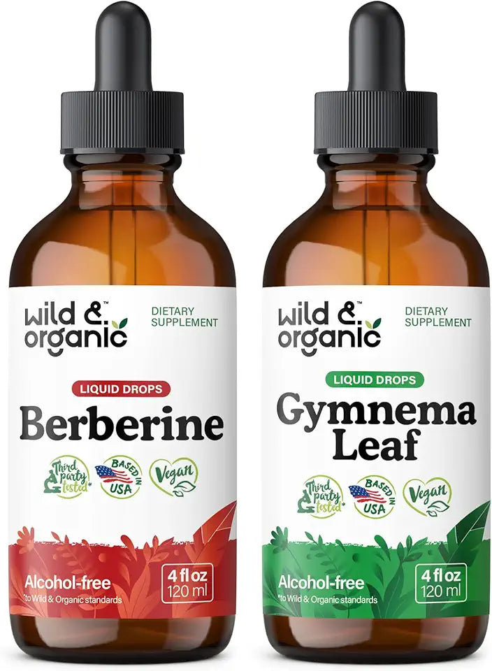 Berberine Tincture 4 fl oz & Gymnema Leaf Tincture 4 fl oz W60514