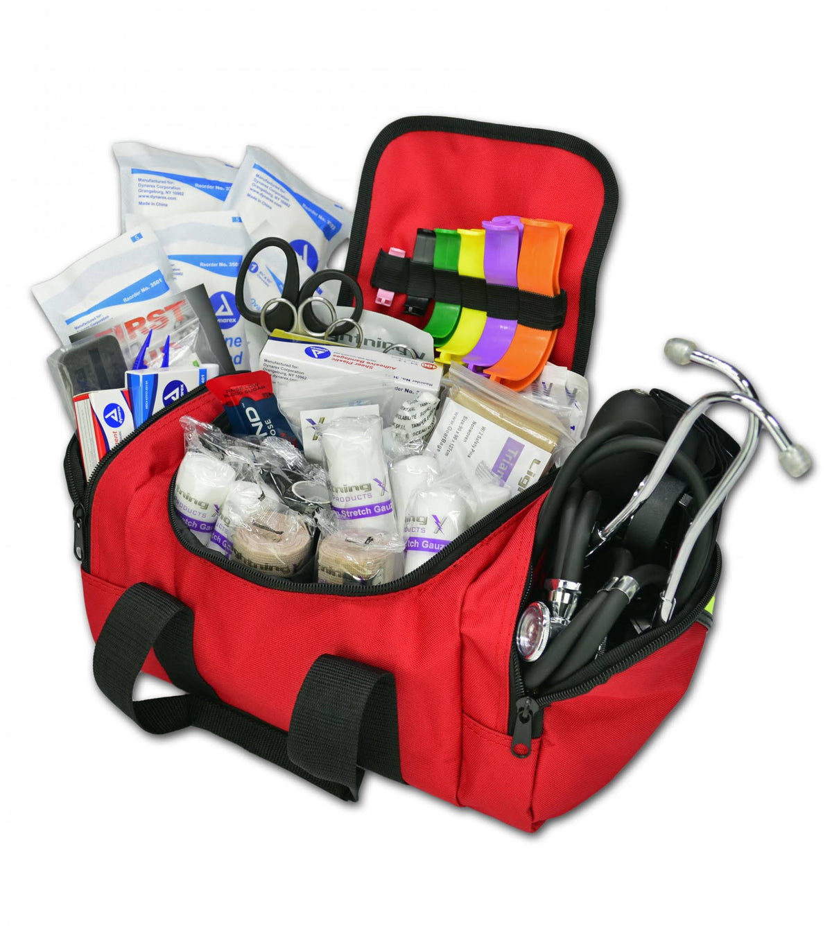 Red Compact Trauma Bag with Standard Fill Kit H624583