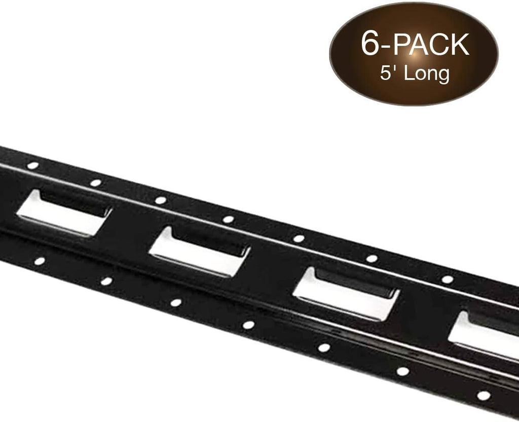8 Pack 5' Galvanized Steel E Track Tie-Down Rail H25325