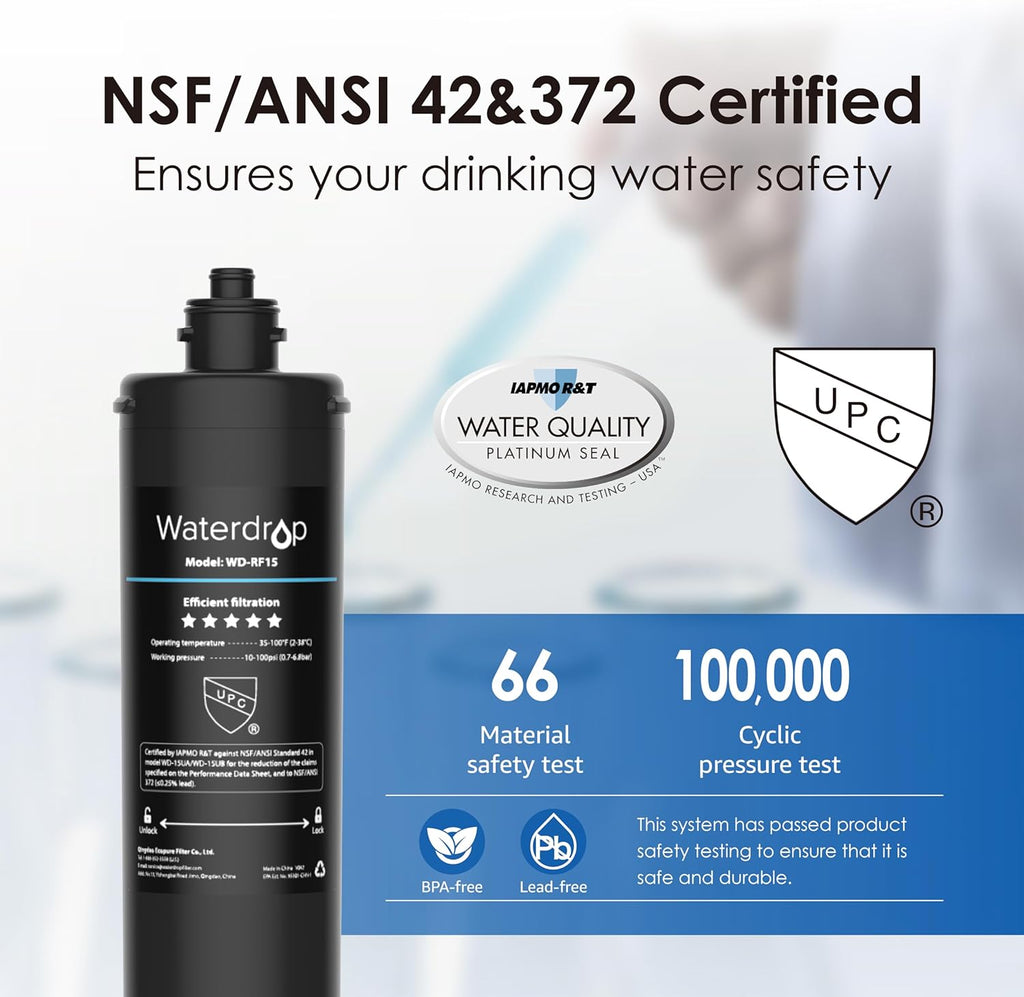 Under Sink Water Filter System and Replacement Filter Cartridge L7128
