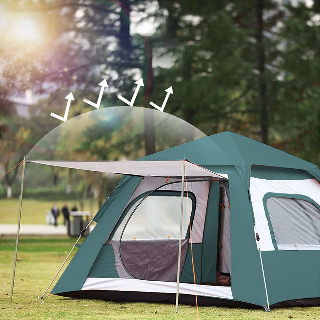 5 Person Waterproof Quick Set Portable Tent M2974
