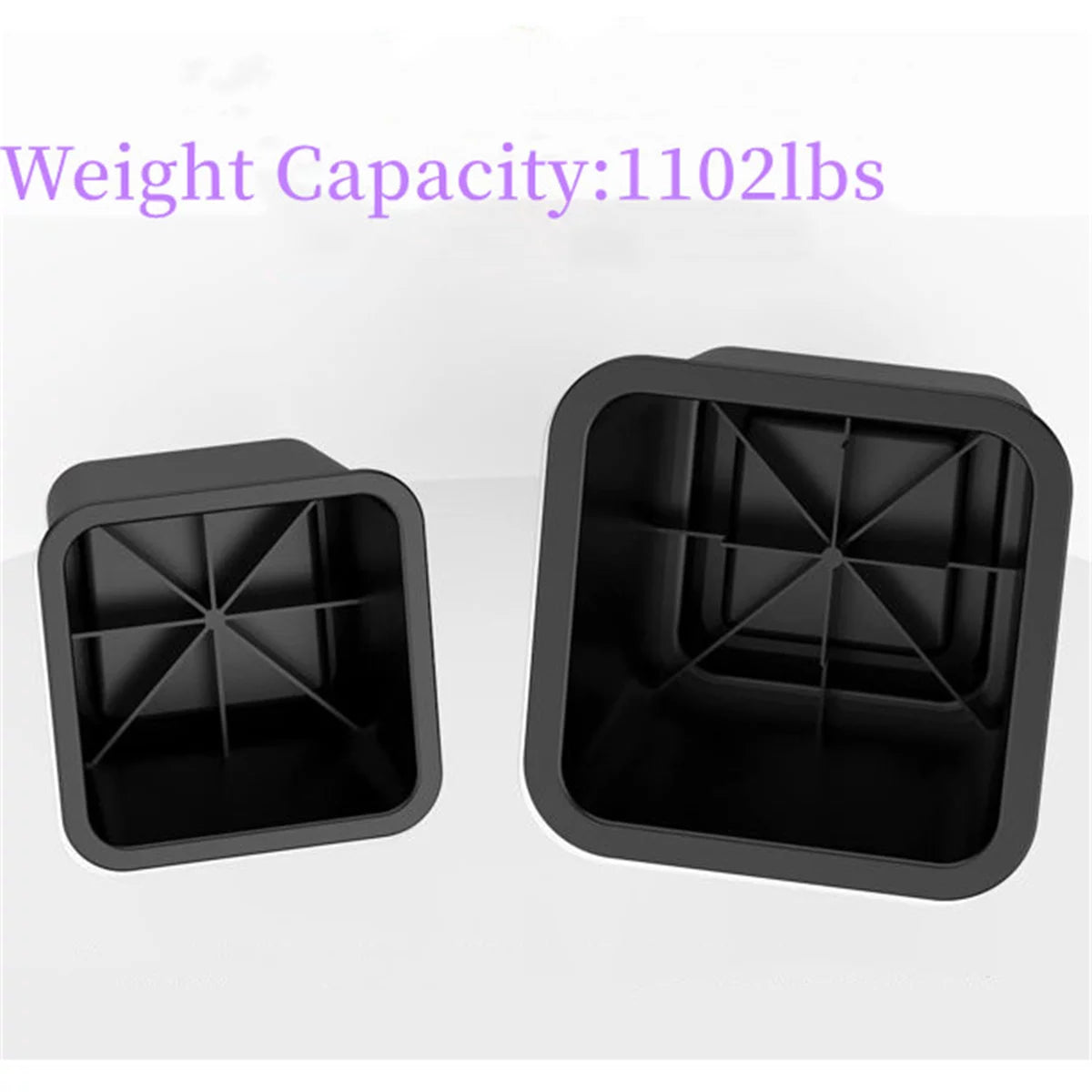 Black 8 Pack Plastic Bed Risers N282750