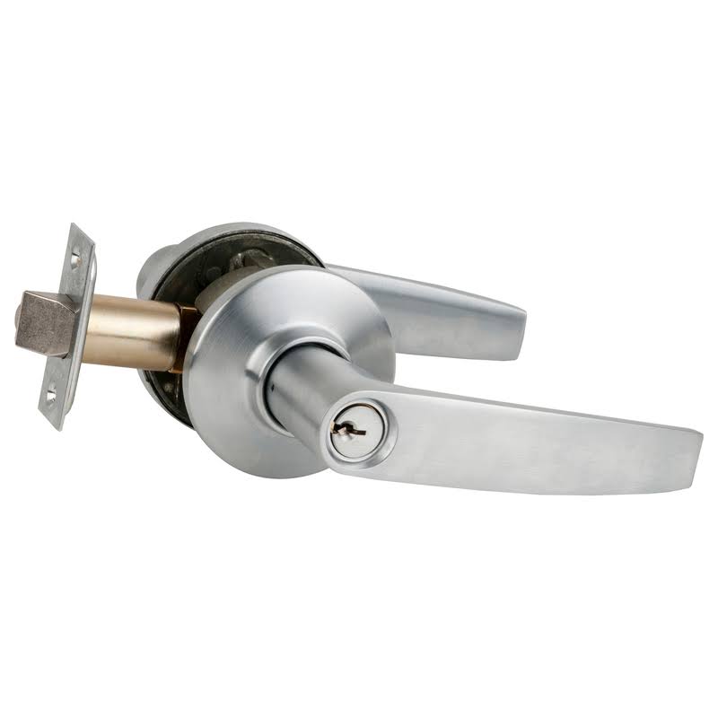 Satin Chrome Keyed Entry Handle U944184