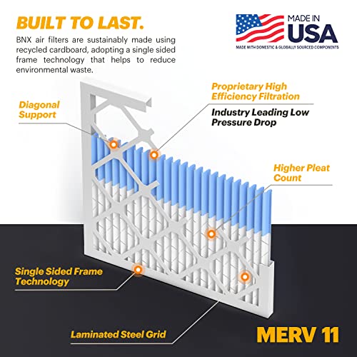 20x20x1 MERV 11 Pleated Air Filter 6-Pack R9827
