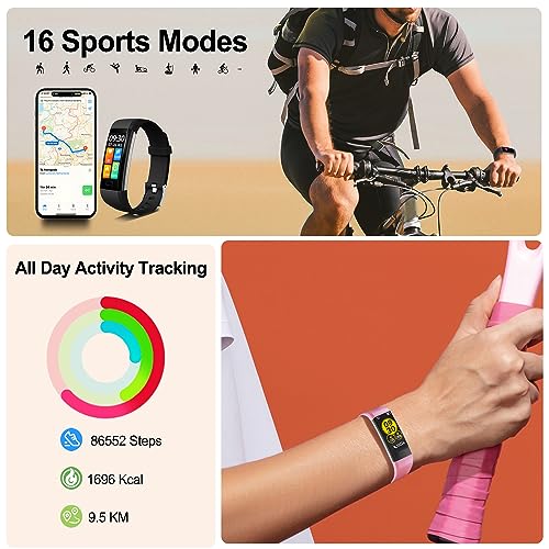Fitness Tracker with Heart Rate Monitor, IP68 J95853