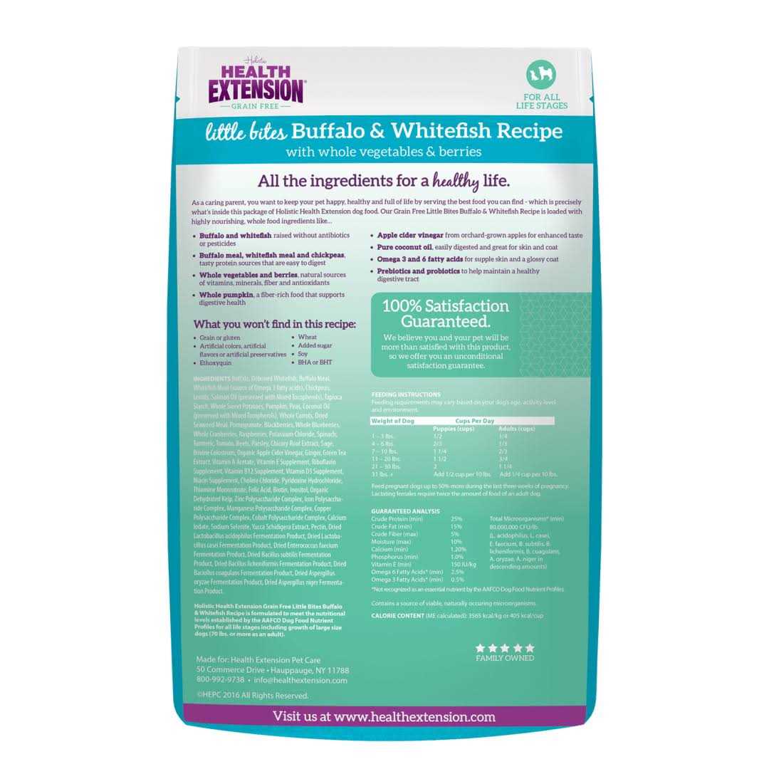 Grain Free Buffalo & Whitefish Dry Dog Food W995