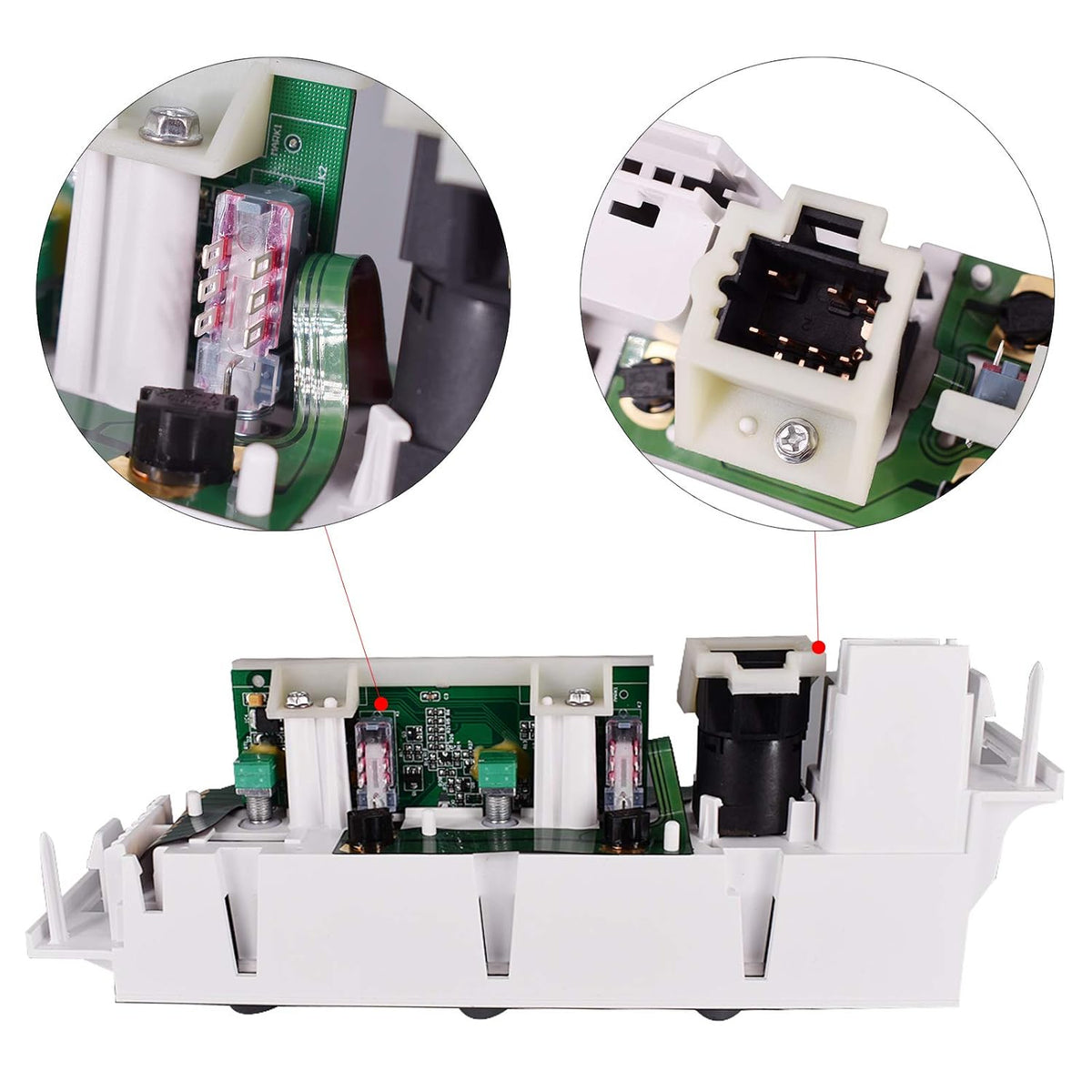 Heater A/C Control Switch Panel Module Without Rear Window Defogger for 1996-2002 Chevy GMC Pickup Truck Pack of 2 O152