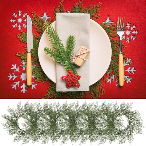 Round Christmas Placemats Set of 6 I753999