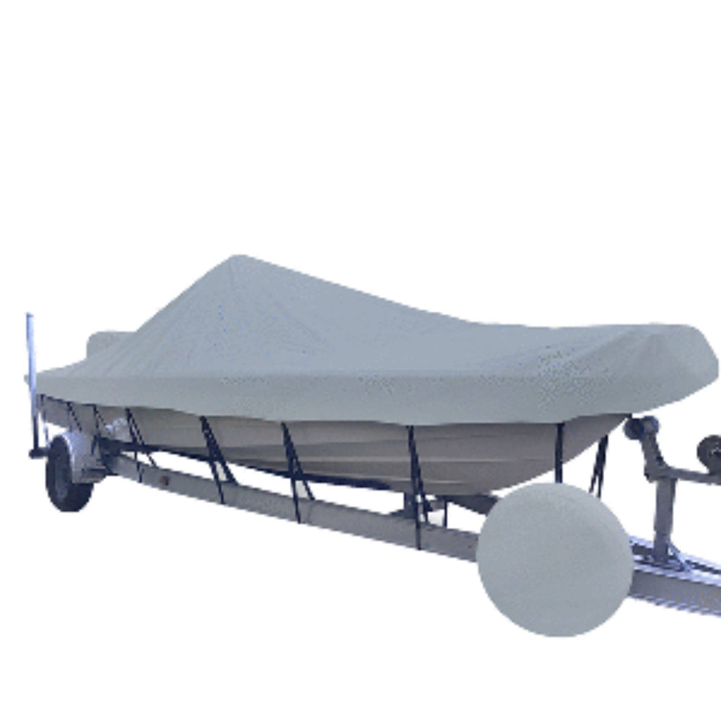 Grey Boat Cover for 19.5 V-Hull Center Console Boats C17720