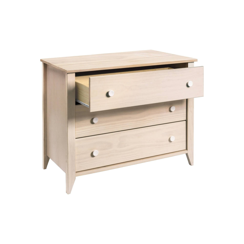 3-Drawer Changer Dresser with Removable Changing Tray Washed Natural White Q72446