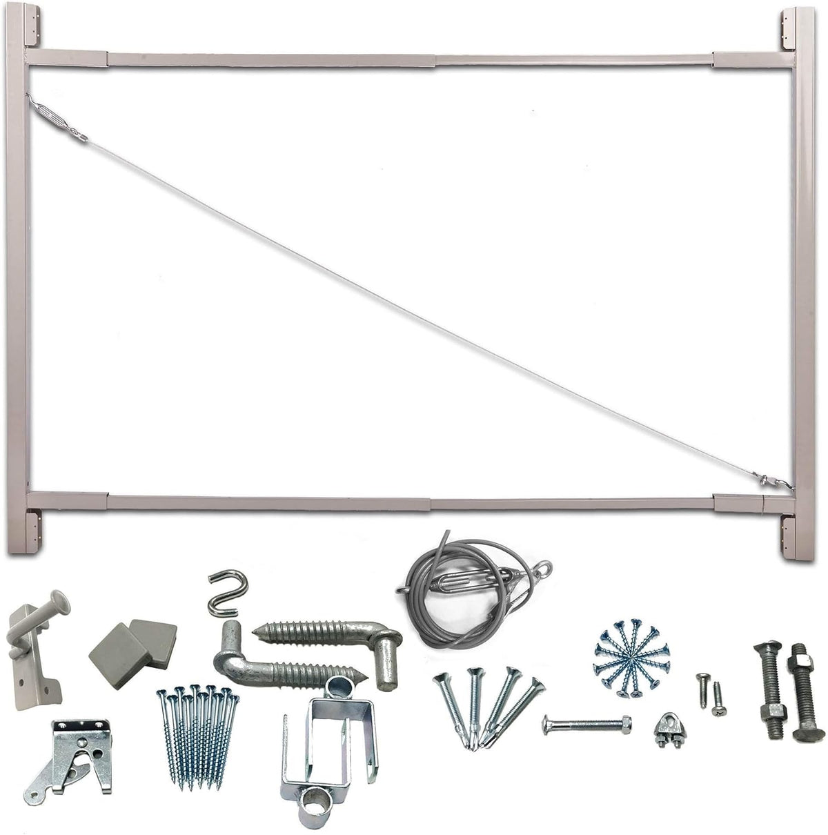 Steel Frame Gate Building Kit, 36-72 Inch Wide Opening (6 Pack) G16724