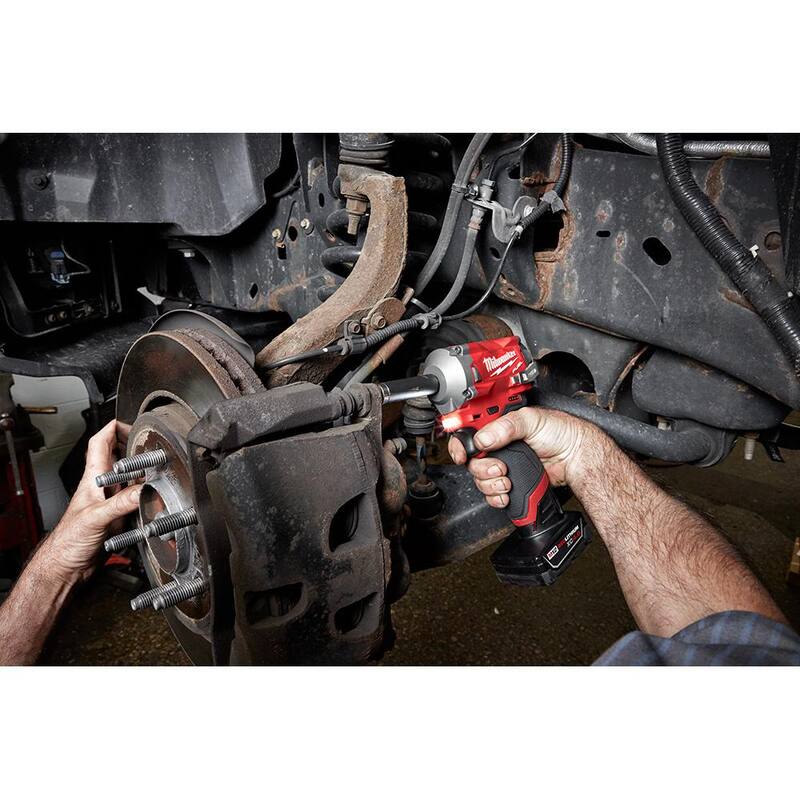 12V Brushless Cordless Stubby 3/8 in. Impact Wrench and 1/4 in. Die Grinder Kit L697