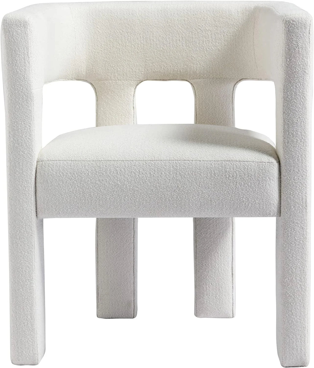 Beige Upholstered Accent Chair with Solid Wood Frame J901321