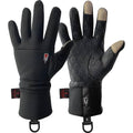 Black Polartec Wind Pro Liner Gloves, Touchscreen Capable G889