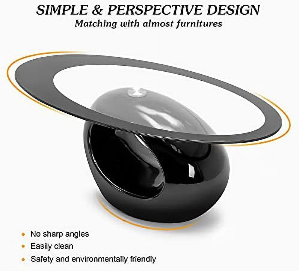 Contemporary Glass Coffee Table Set Y7813