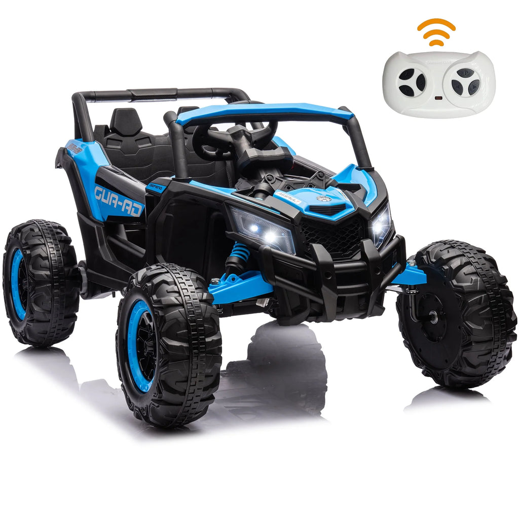 24V Ride On Truck Car with Parent Remote Control, Black Y619488
