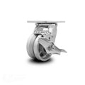 4x22 x 2x22 V Groove Semi Steel Wheel Swivel Caster with Brake F708