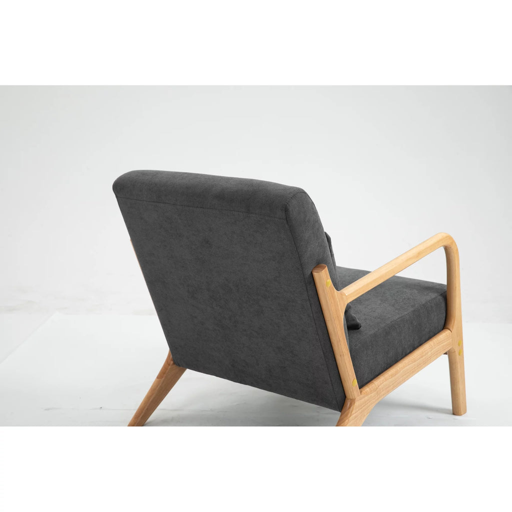 Mid Century Modern Upholstered Accent Chair with Wood Frame X790