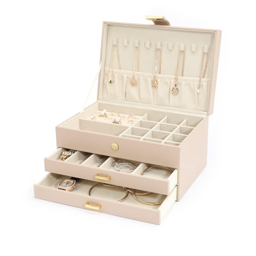 White 6 in 1 Stackable Jewelry Organizer Trays G647