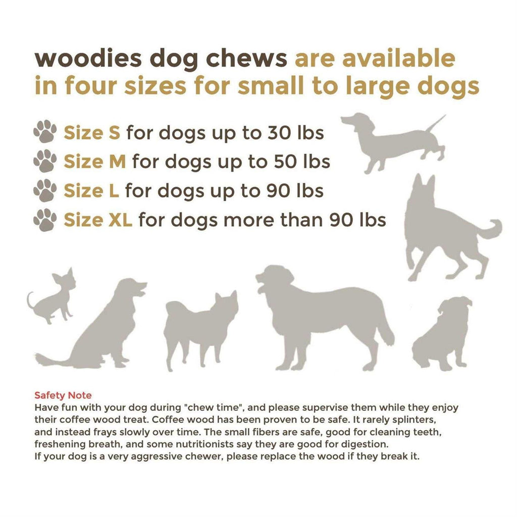 Dog Chew Toys Coffee Wood L689