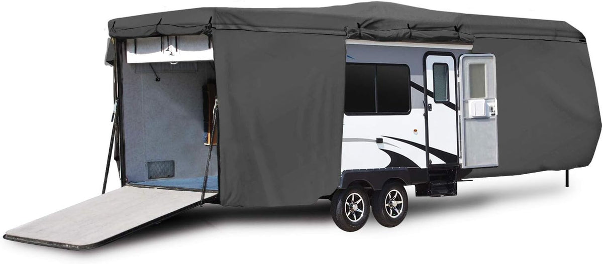 Gray RV Motorhome Travel Trailer Cover Fits Length 20'-22' D4667