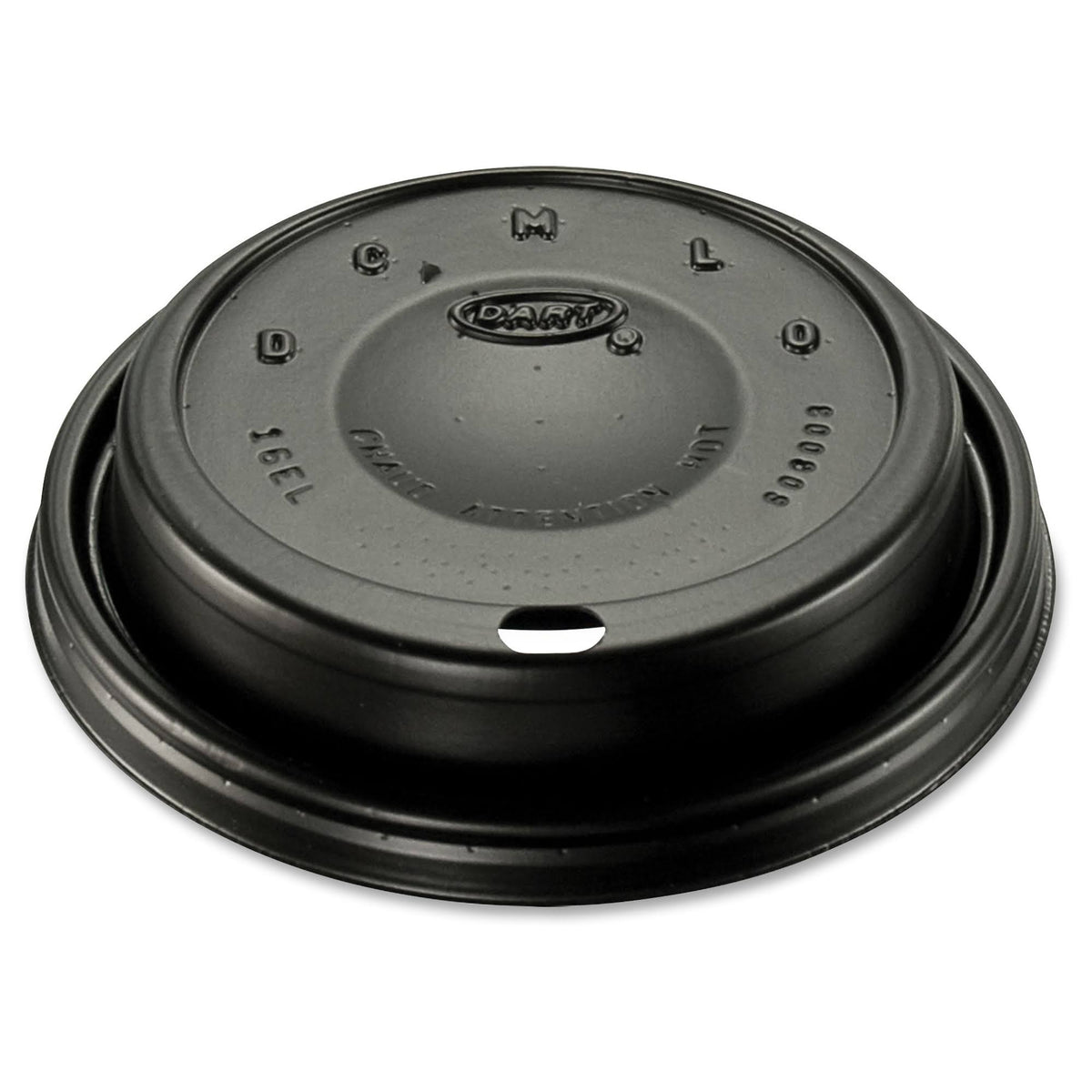 Black Plastic Dome Sipper Lids T5381