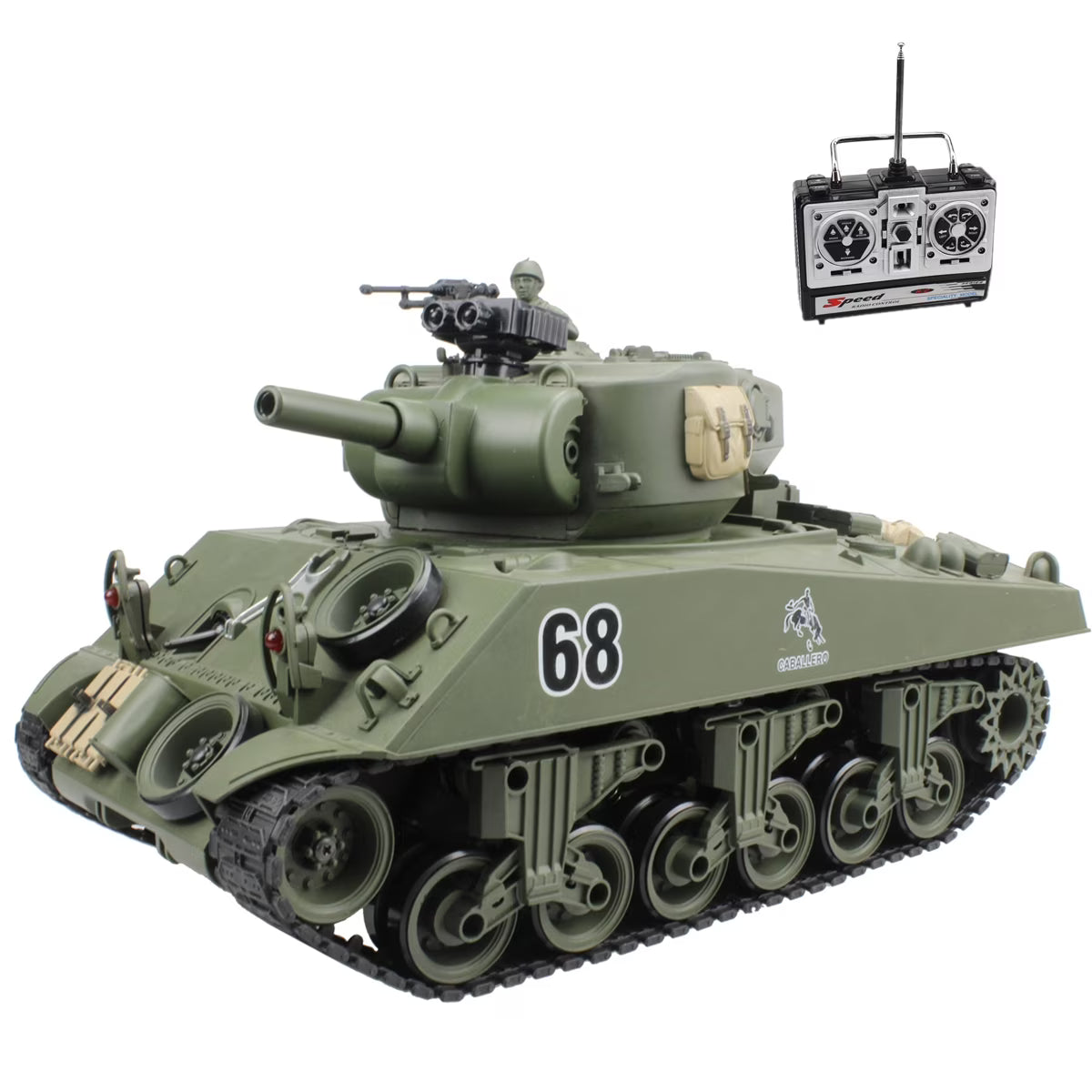 1/20 RC Shooting Ball Tank Toys with 100 BB Bullets M150