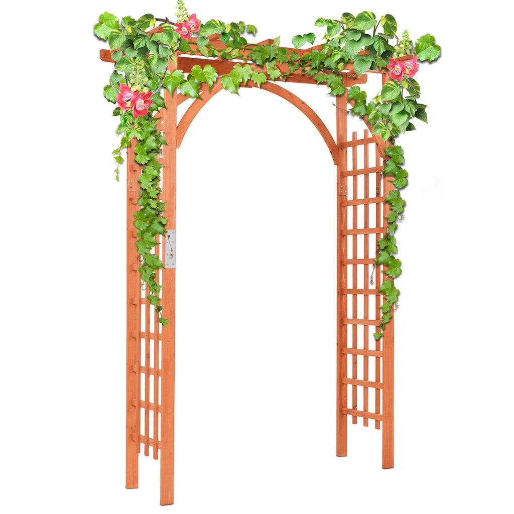 Wooden Cedar Arbor Arch Pergola Trellis I5523