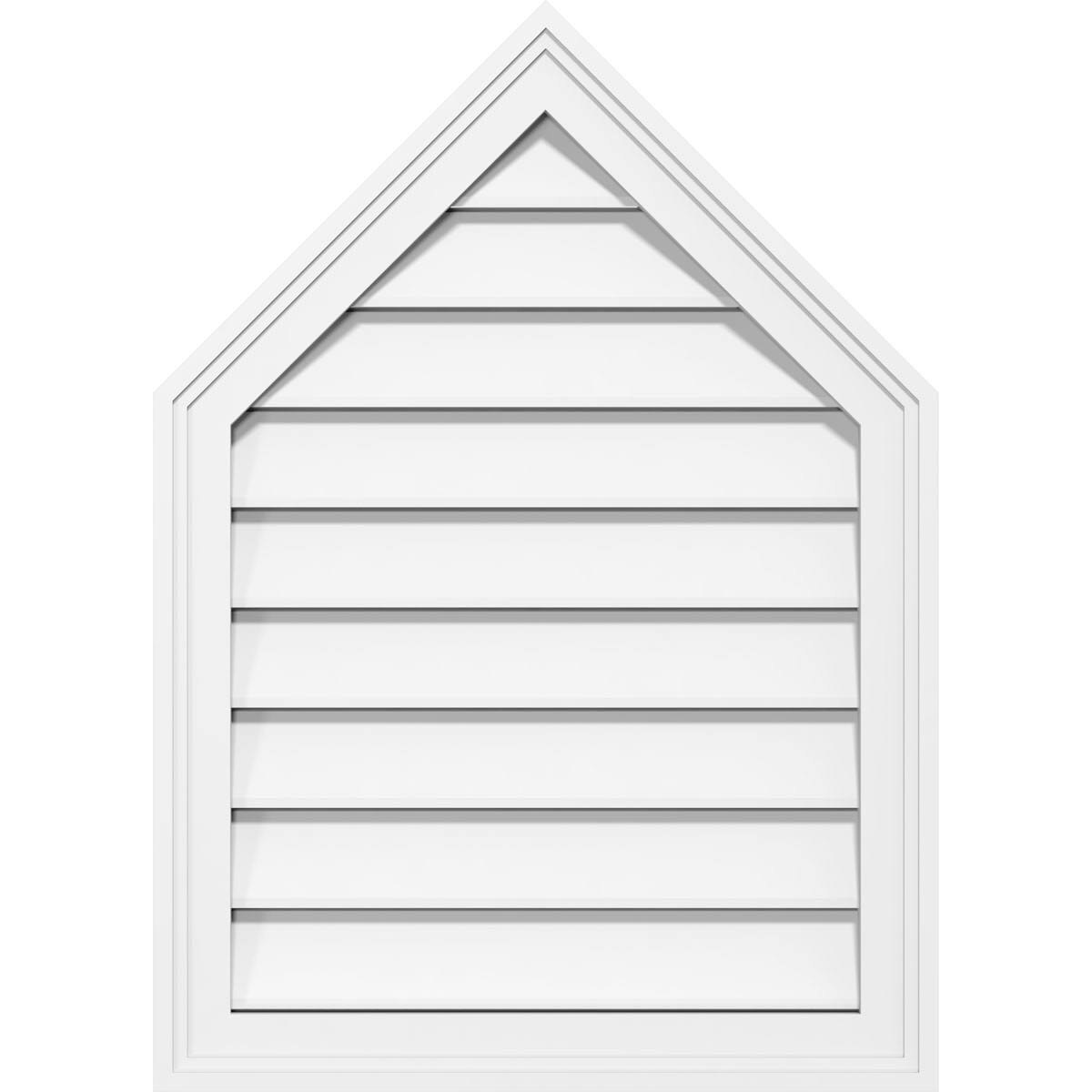 Peaked Top Surface Mount PVC Gable Vent O632