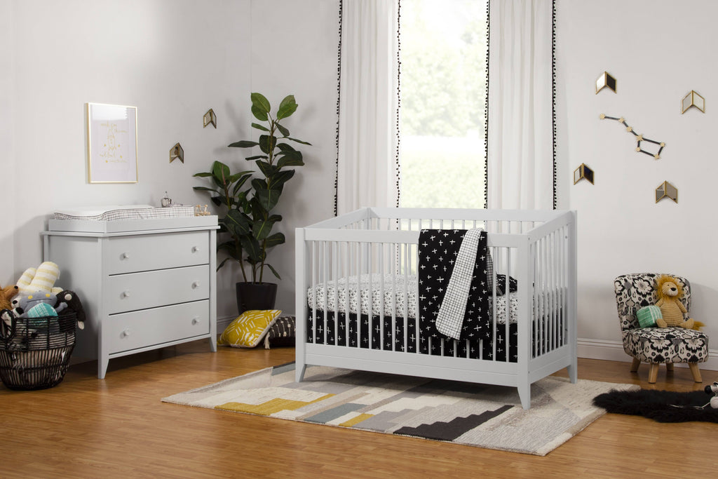 3-Drawer Changer Dresser with Removable Changing Tray Washed Natural White Q72446