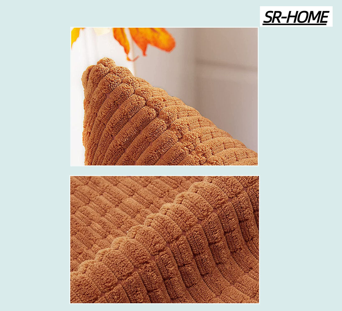 Corduroy Square Decorative Cushion Cover Pack of 2 J2435