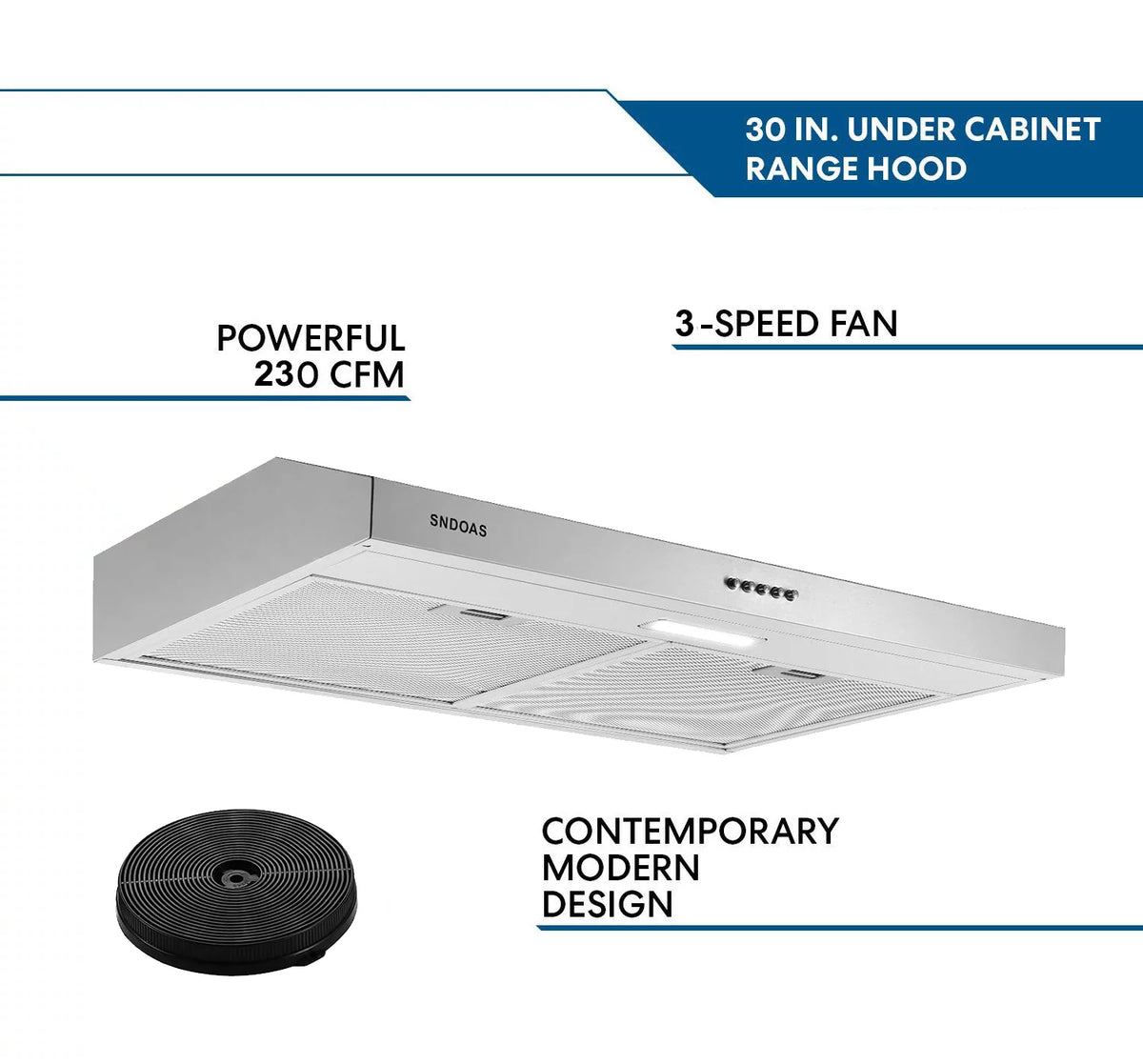 30-inch Stainless Steel Under Cabinet Range Hood Z23334