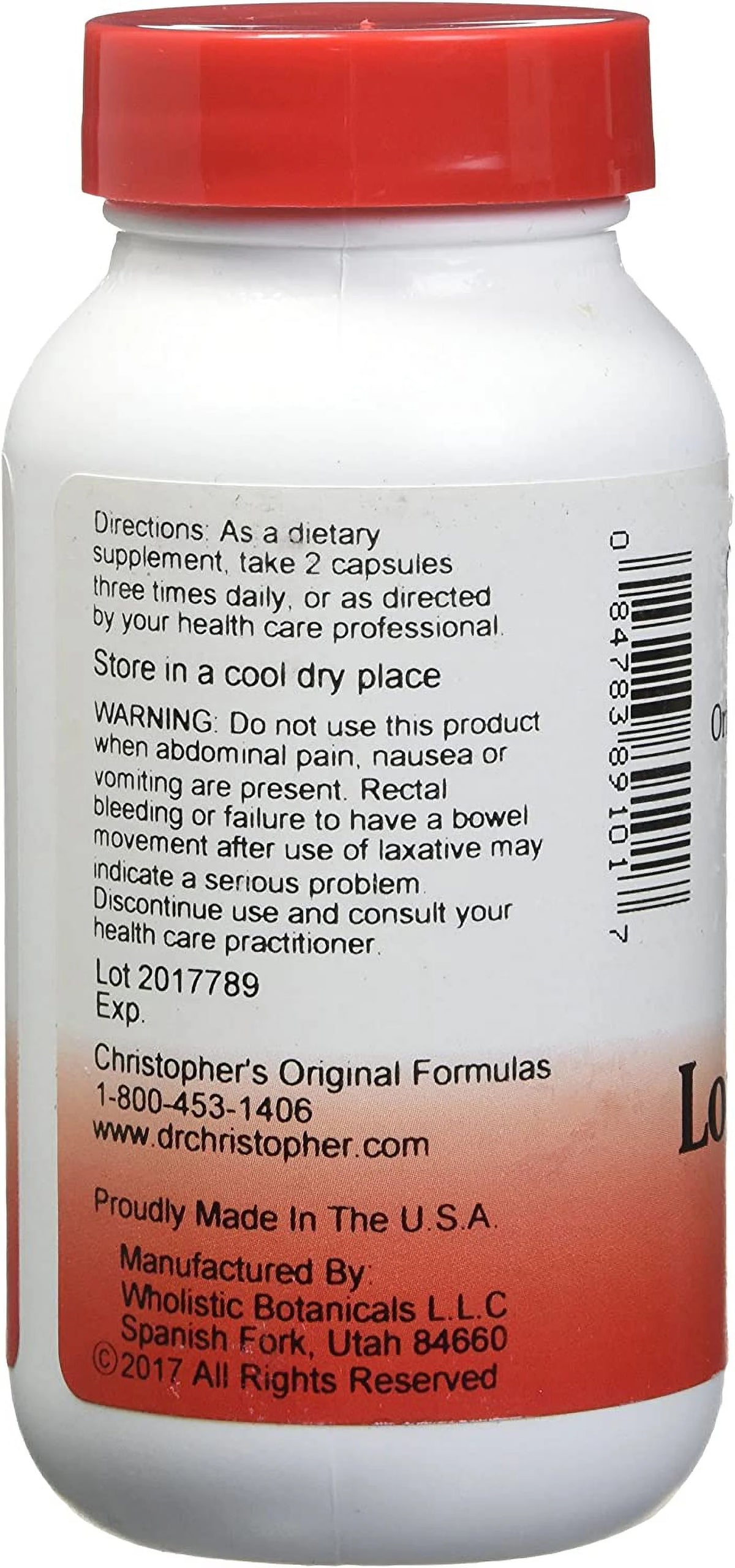 100 VCaps Lower Bowel Formula Y51889