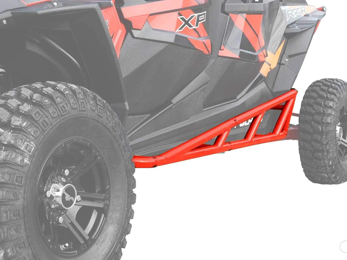 Red Nerf Bars with UV-Resistant Powder Coat Finish Q84728