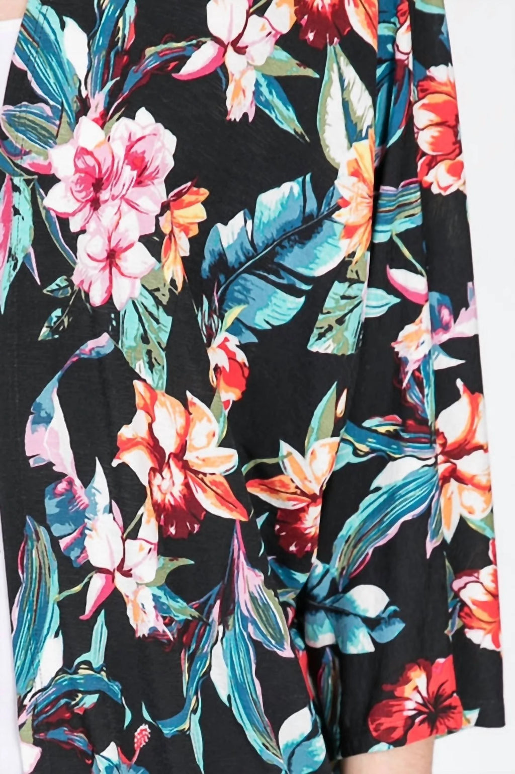 Tropical Plants Floral Cardigan O27628