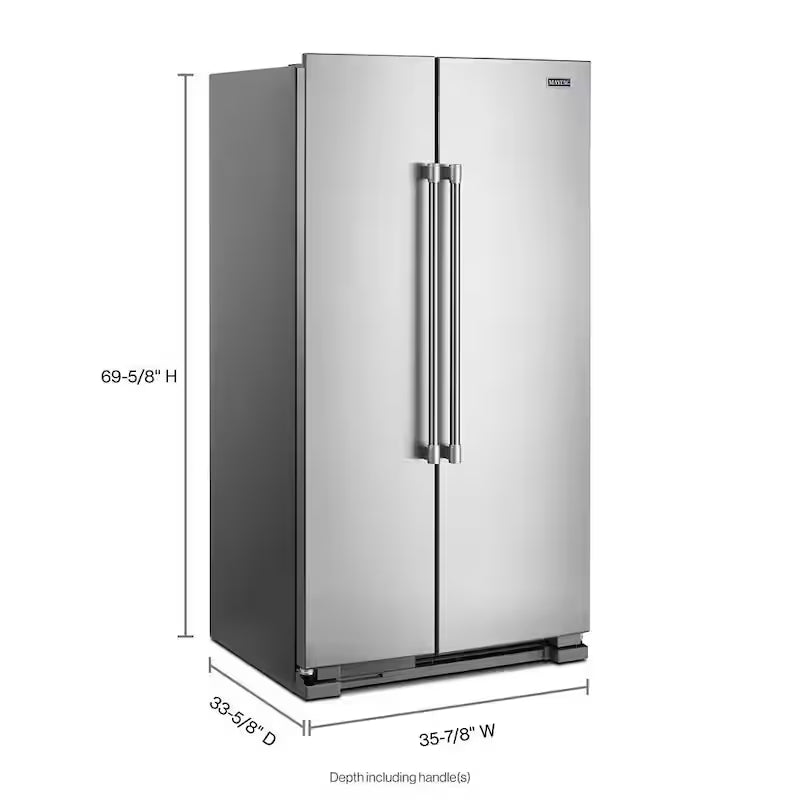 36 in. 24.9 cu. ft. Side by Side Refrigerator P4565