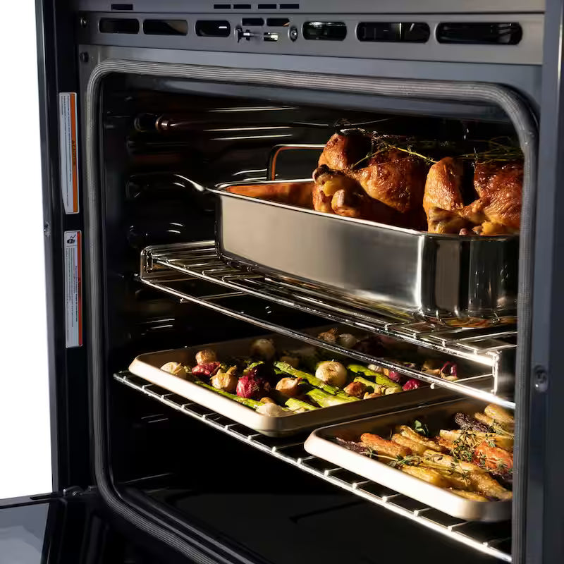30 in. Double Electric Wall Oven with True Convection in Stainless Steel P925