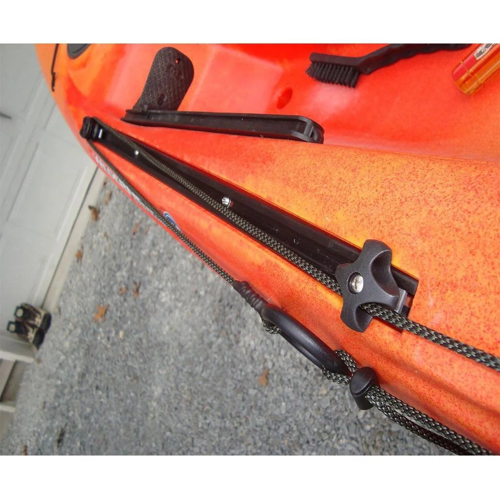 Aluminum 60cm Marine Boat Rail Bracket for Fishing Rod Holder with 4 Screws Hardware A206