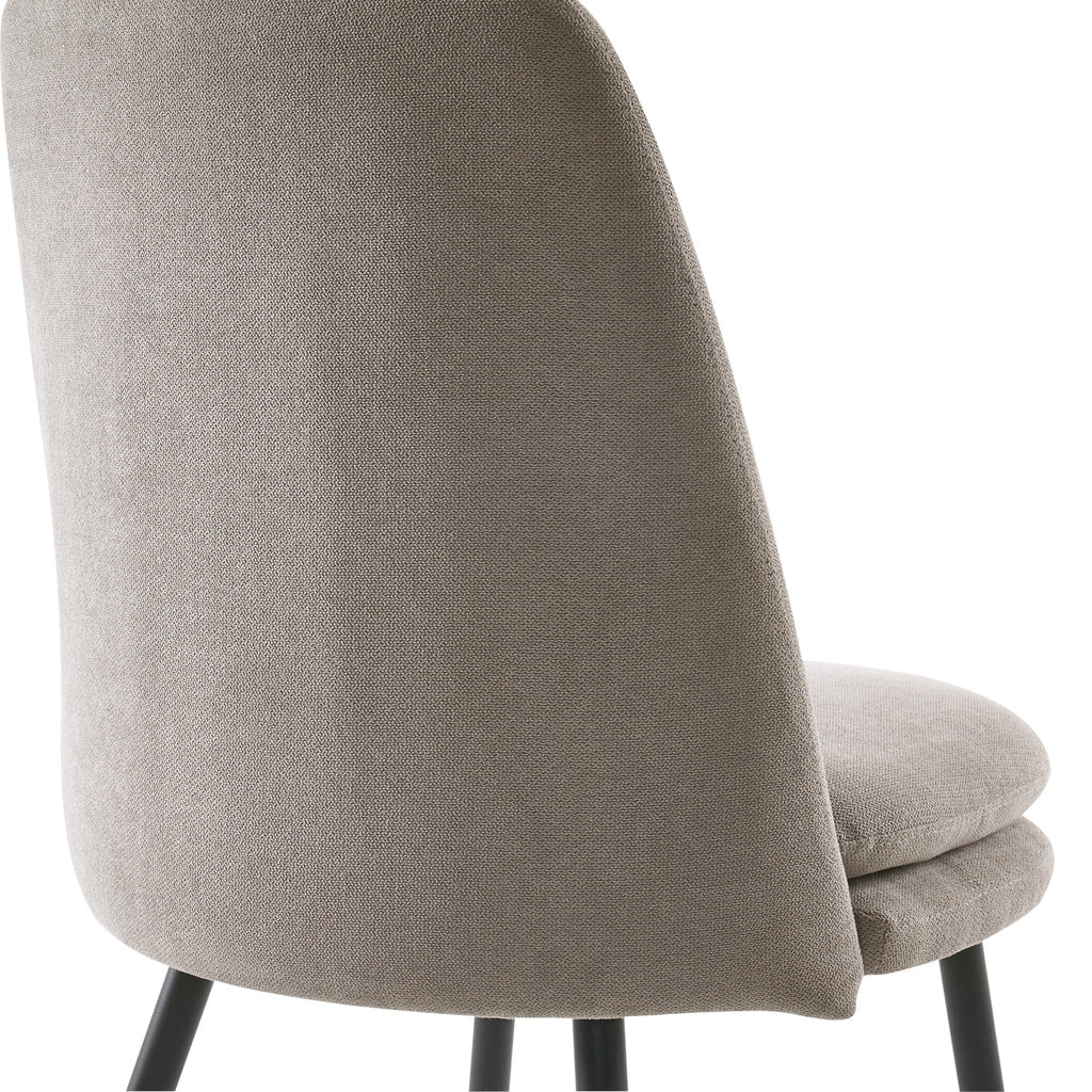 Gray Upholstered Dining Chairs Set of 2 T748
