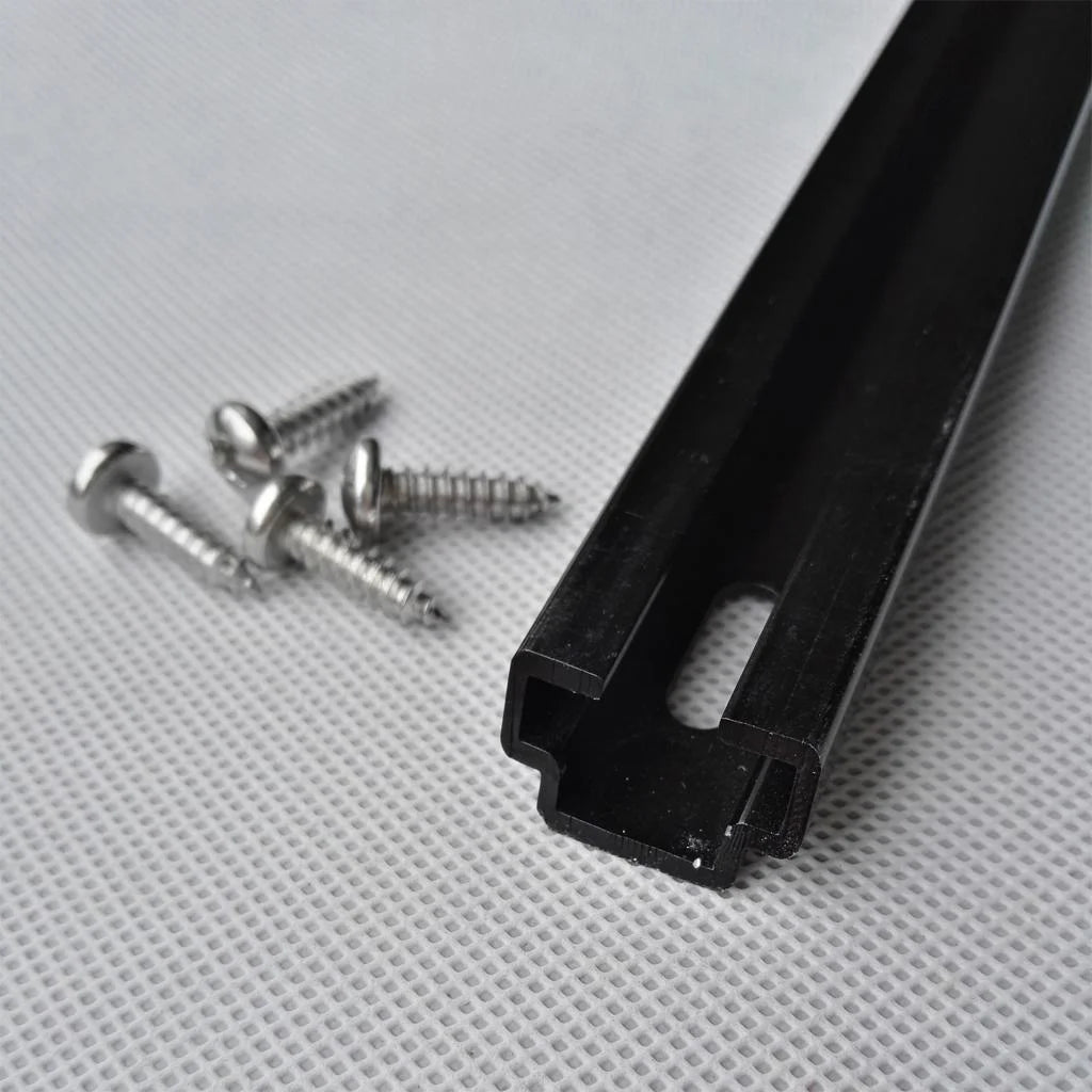 Aluminum 60cm Marine Boat Rail Bracket for Fishing Rod Holder with 4 Screws Hardware A206