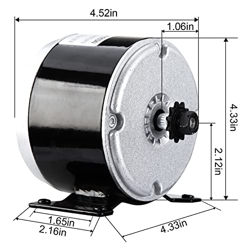 24V 350W 3000RPM Brushed Electric Motor P8045