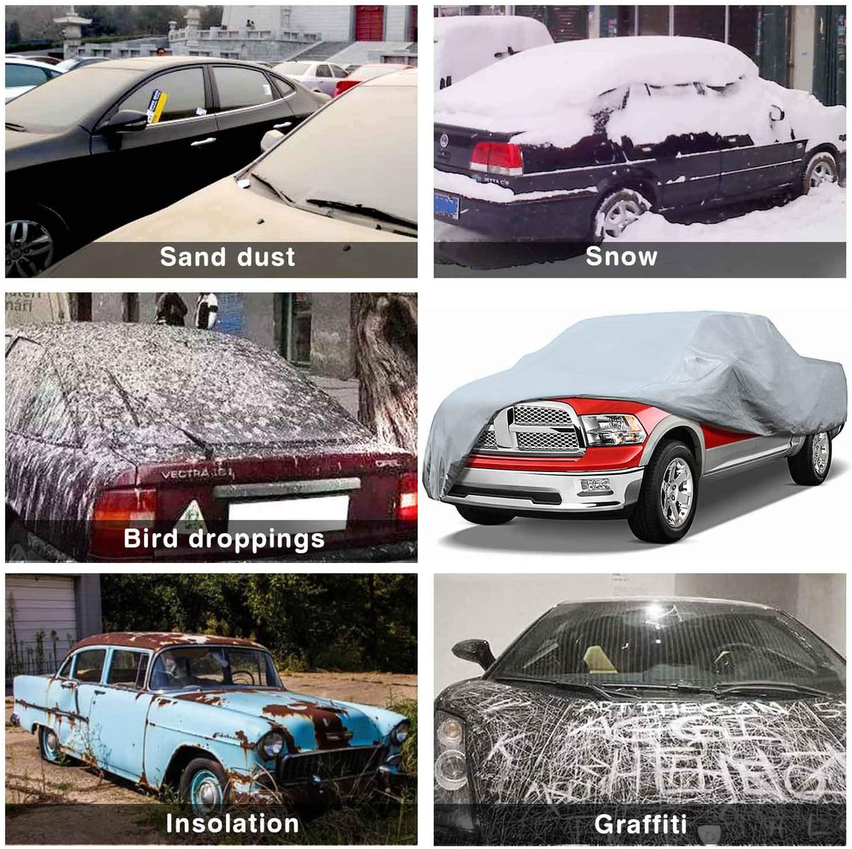 5 Layers Waterproof Breathable Truck Car Cover H728427