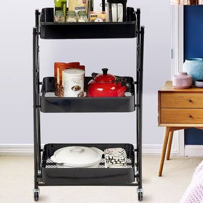 Black Bar Cart G289