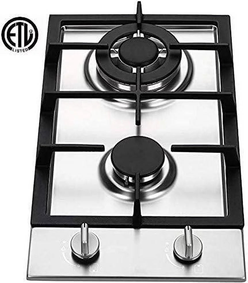 Natural Gas 2 Burner Gas Cooktop D958